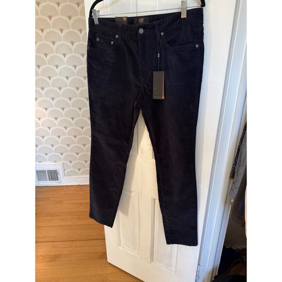 Frye Melissa Pants - Frye Melissa Skinny High Rise Navy Blue Pants velvet NWT SIZE 30